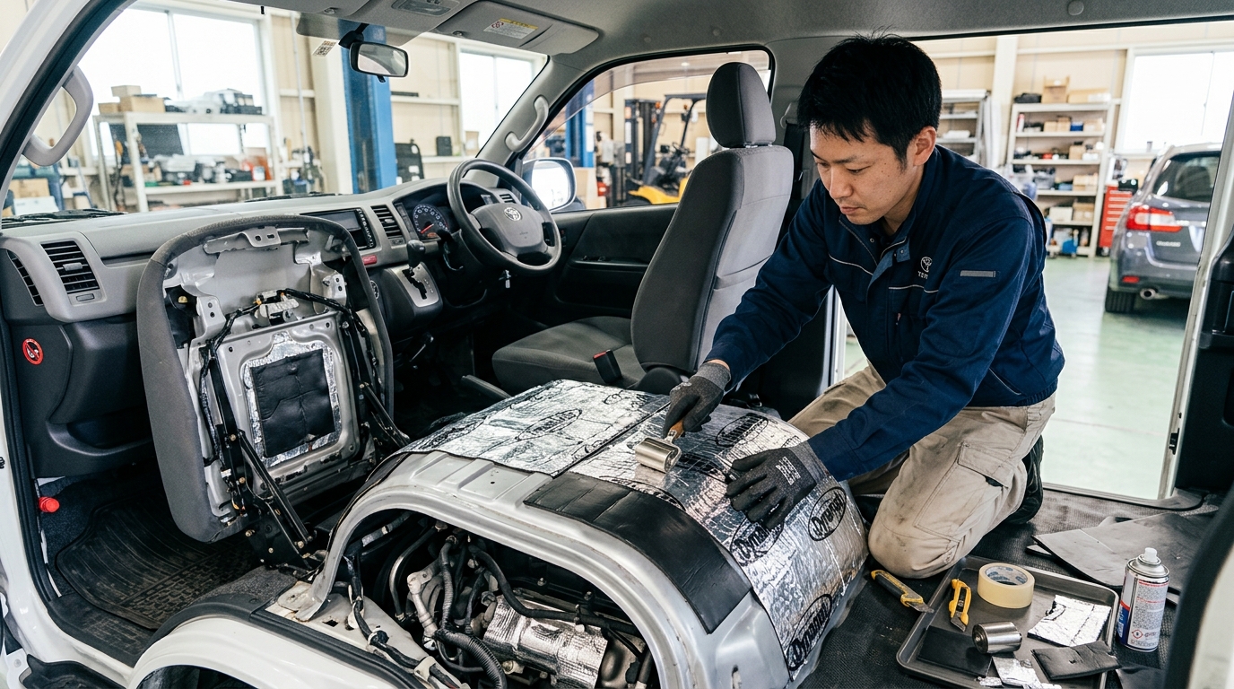 なぜハイエースの運転席と助手席は夏場に猛烈に暑くなるのか