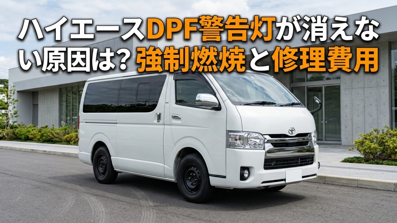 ハイエースのDPF警告灯が消えない！原因と高額修理を防ぐ対策