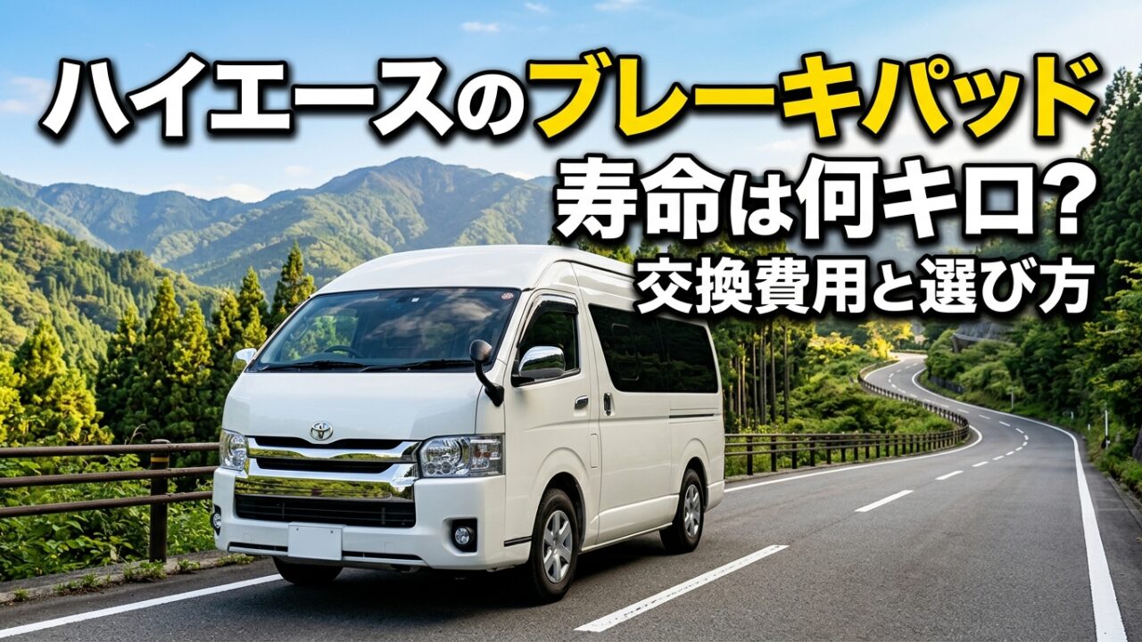 ハイエースのブレーキパッド寿命は何キロ？交換費用と選び方