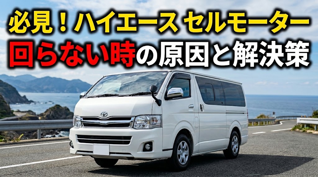 必見！ハイエース セルモーター 回らない時の原因と解決策