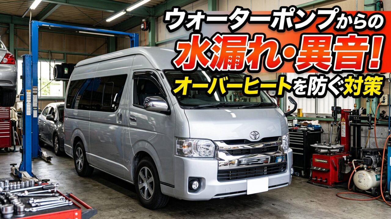 ウォーターポンプからの水漏れ・異音！オーバーヒートを防ぐ対策