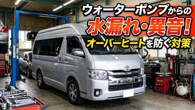 ウォーターポンプからの水漏れ・異音！オーバーヒートを防ぐ対策