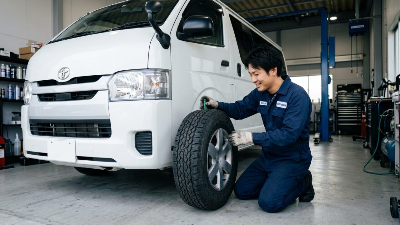 Toyota Hiace Heavy Duty LT Tires vs Passenger Tires Inspection