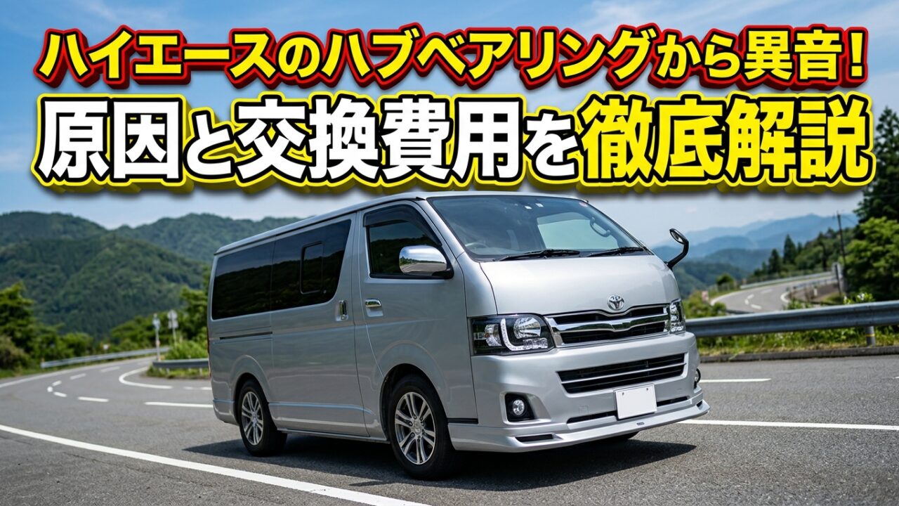 ハイエースのハブベアリングから異音！原因と交換費用を徹底解説