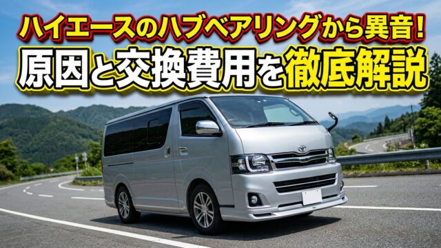 ハイエースのハブベアリングから異音！原因と交換費用を徹底解説