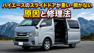 ハイエースのスライドドアが重い・開かない原因と修理法
