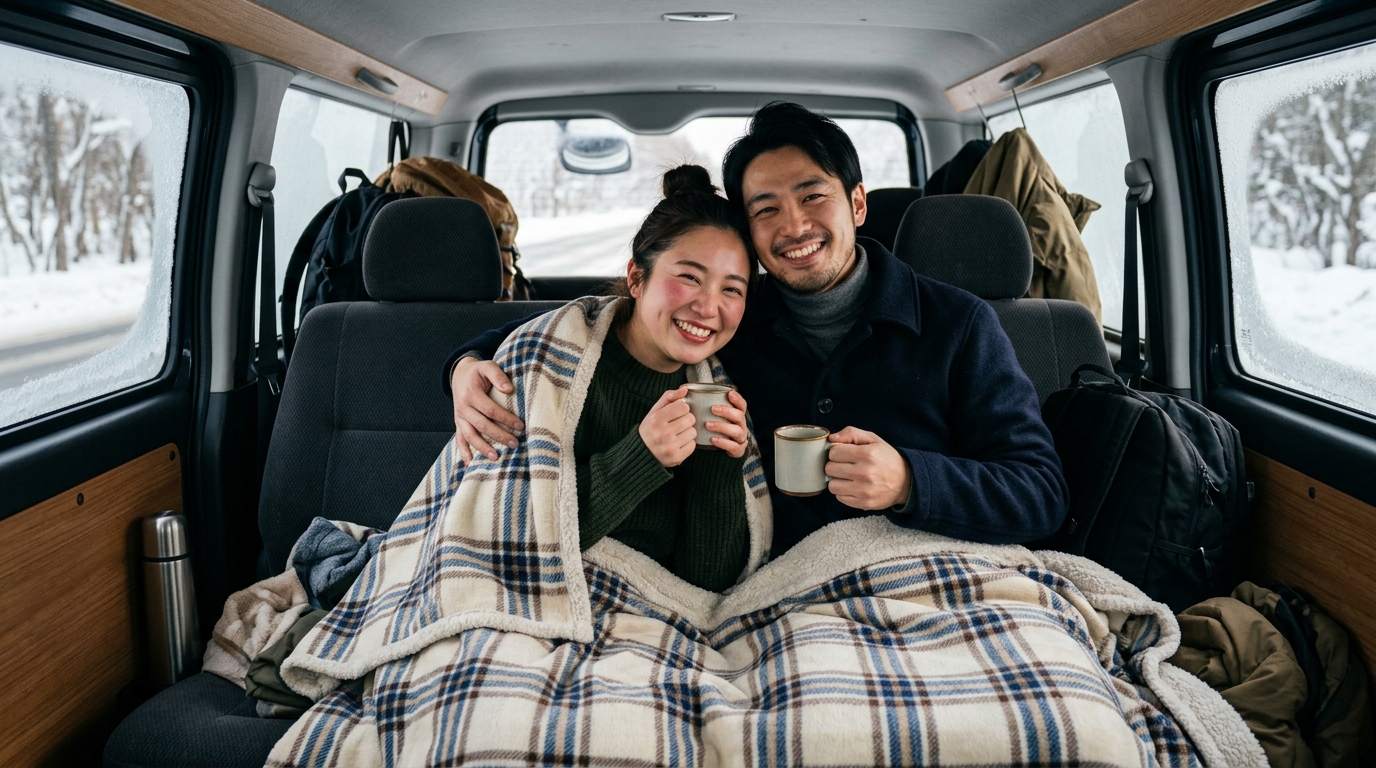 即解決!ハイエースの後部座席が寒い時の対策