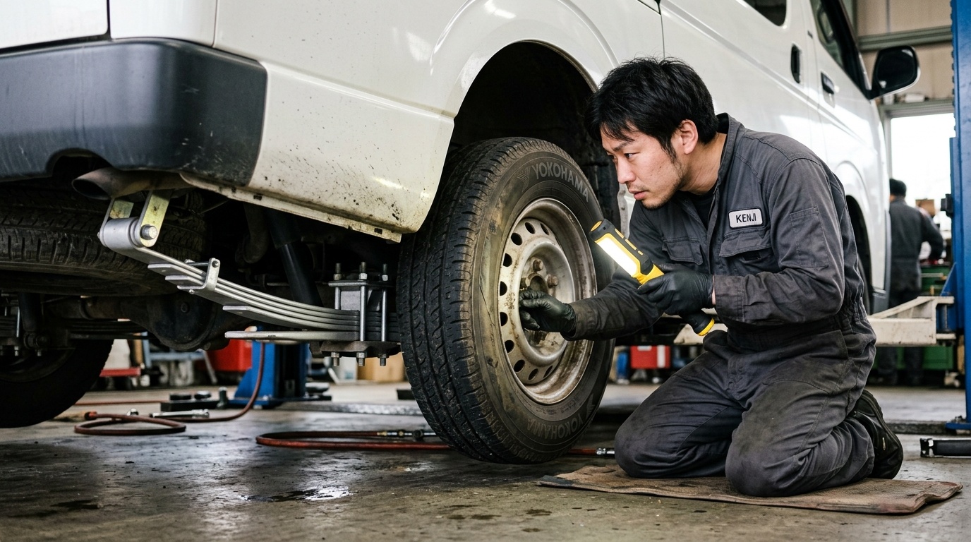 How to Inspect Chassis Rust and Underbody Condition on Hiace