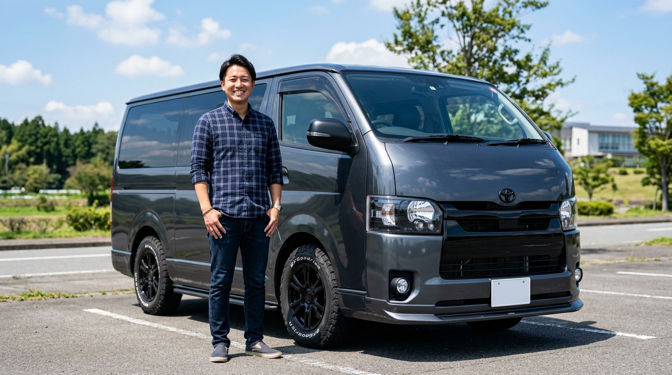 ハイエースのガッツミラー車検対策と外し方まとめ