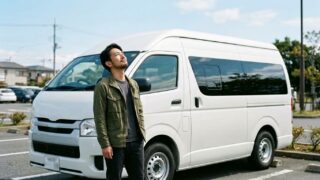 パールホワイトの塗装剥がれ問題！ハイエースのルーフ洗車と対策