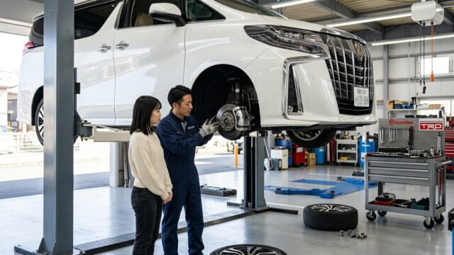 アルファードのブレーキパッド交換費用！純正・社外比較と工賃相場