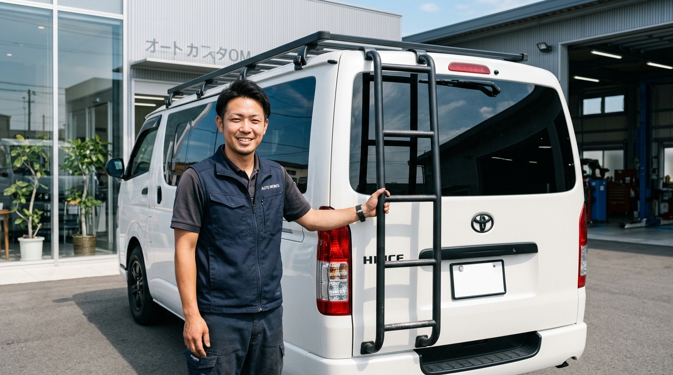 Advantages and Selection Guide of Rear Ladder for Toyota Hiace