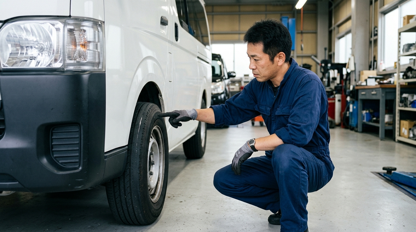 Causes and Dangers of Uneven Tire Wear on Toyota Hiace Causes and Dangers of Uneven Tire Wear on Toyota Hiace