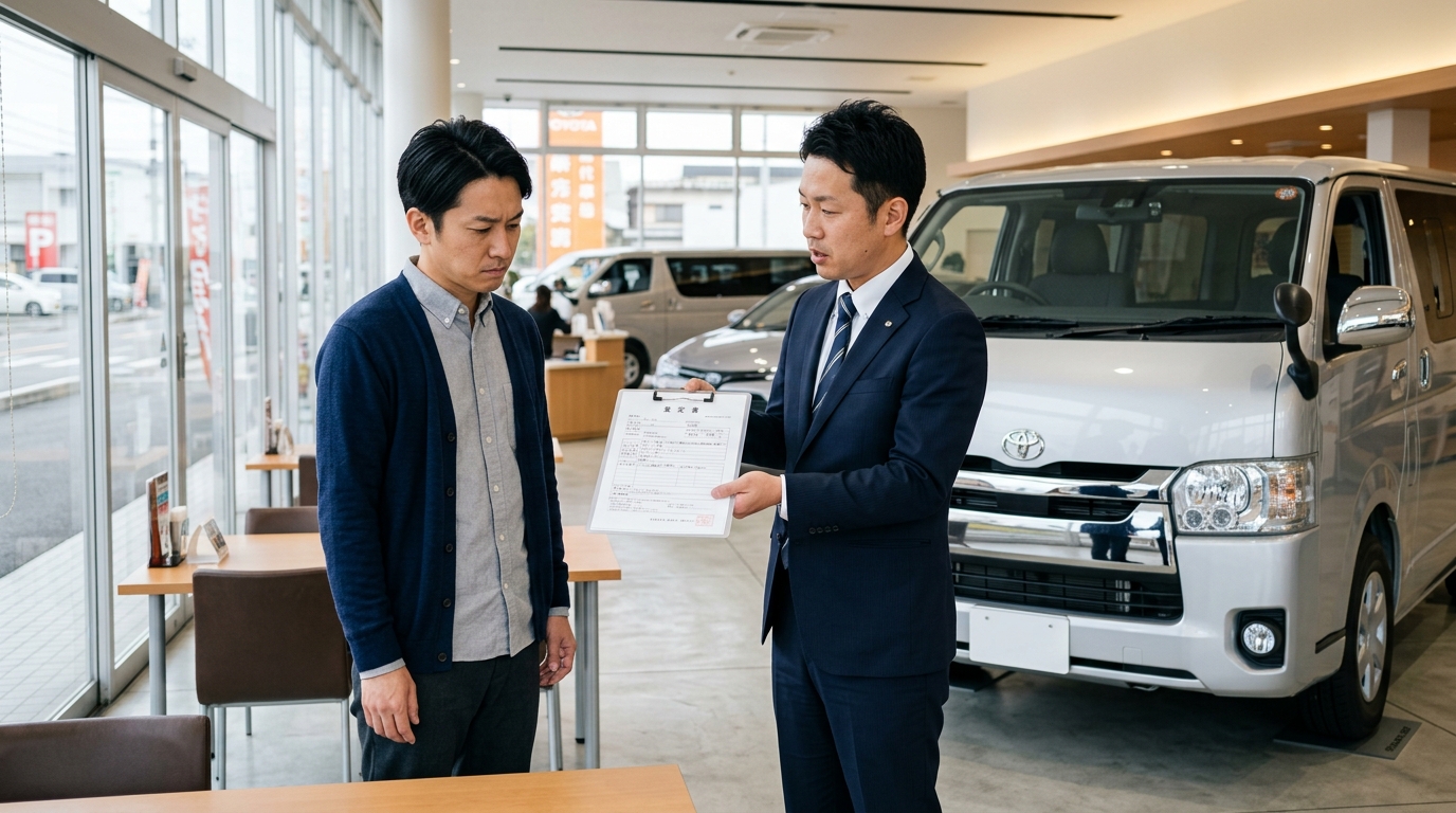 10万キロ超えハイエースの買取相場とディーラー下取りの罠