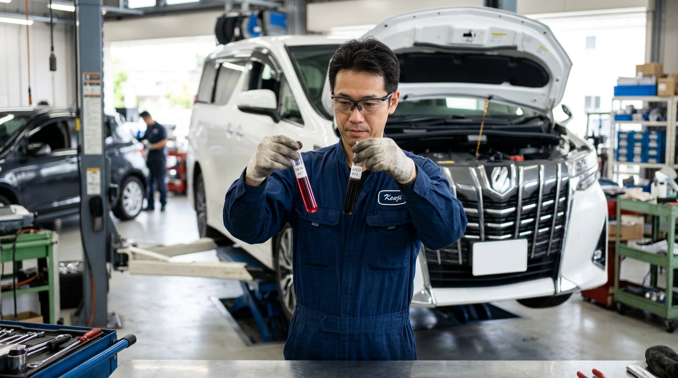 Toyota Alphard CVT Fluid Degradation and Inspection Toyota Alphard CVT Fluid Degradation and Inspection