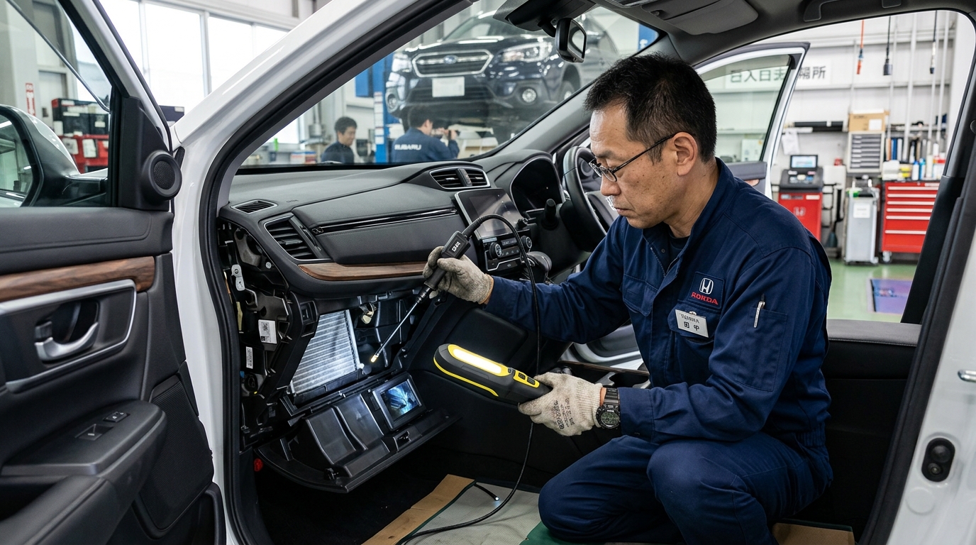 Toyota Alphard AC Odor Mechanism and Mold Growth