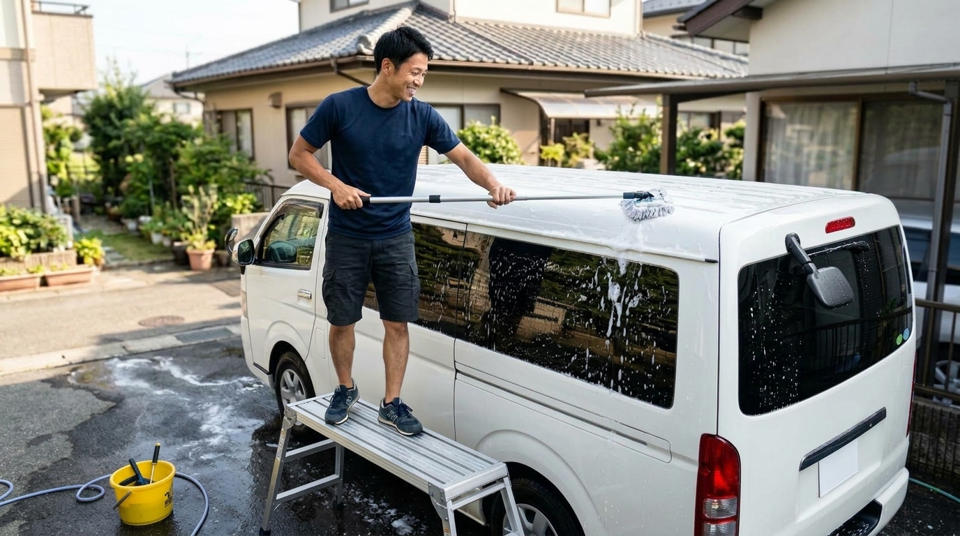 巨大なルーフをどう洗う？塗装劣化を防ぐ洗車メンテナンス＆予防コーティング