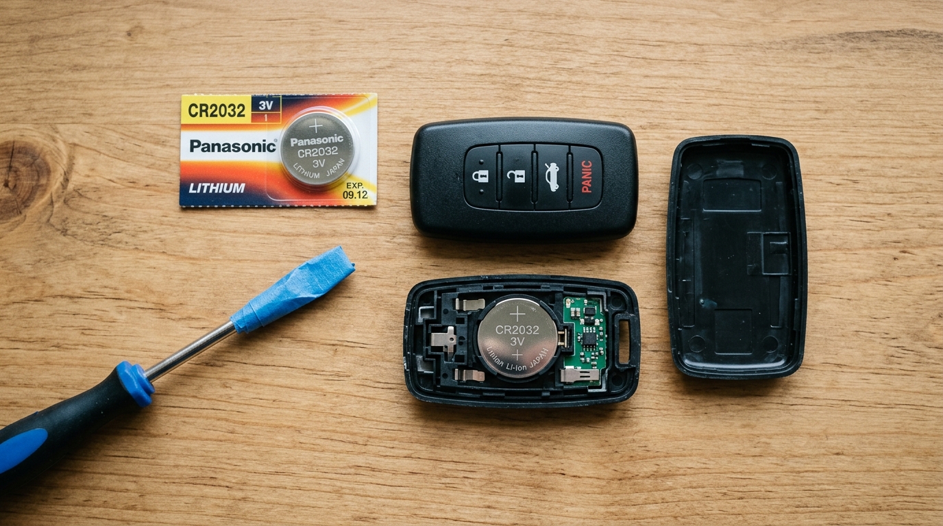 Toyota Alphard Smart Key Disassembly and CR2032 Battery Replacement Toyota Alphard Smart Key Disassembly and CR2032 Battery Replacement