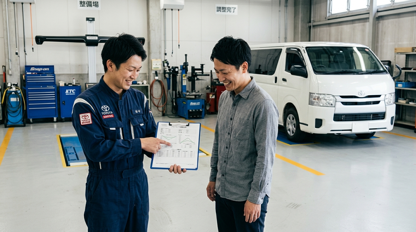 Toyota Hiace Wheel Alignment Maintenance Summary Toyota Hiace Wheel Alignment Maintenance Summary