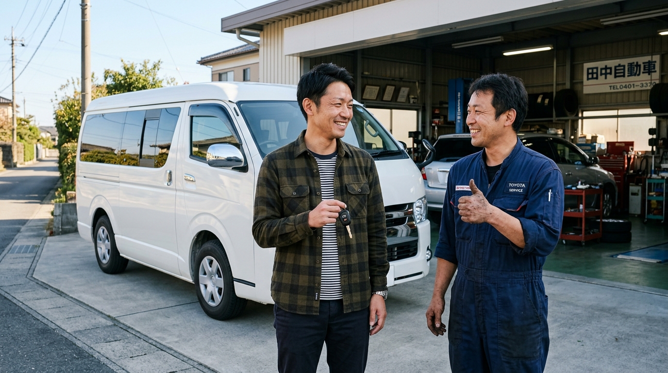 Toyota Hiace Differential Maintenance Consultation and Key Handover