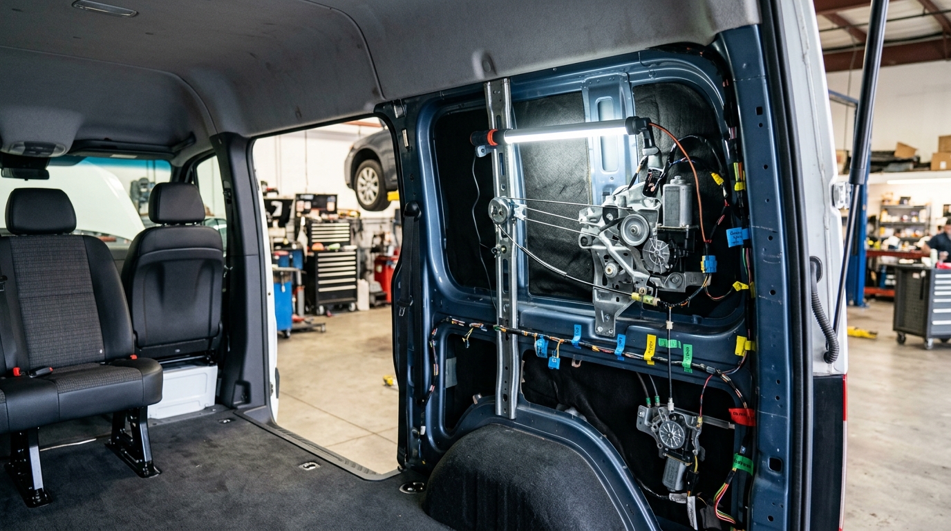 Hiace Rear Quarter Trim Removal for Sliding Door Motor