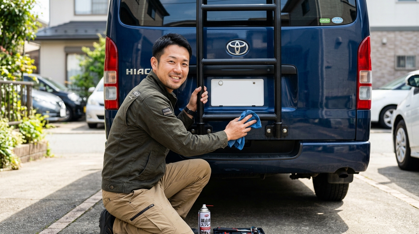 Regular Inspection and Rust Prevention for Long Term Use of Hiace Ladder