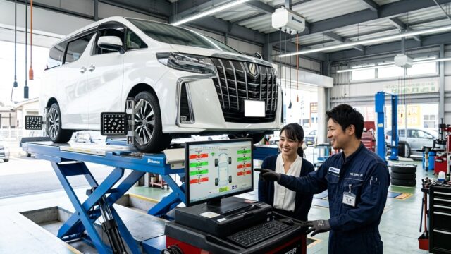 アルファードのアライメント調整費用！偏摩耗を防ぐ時期と相場