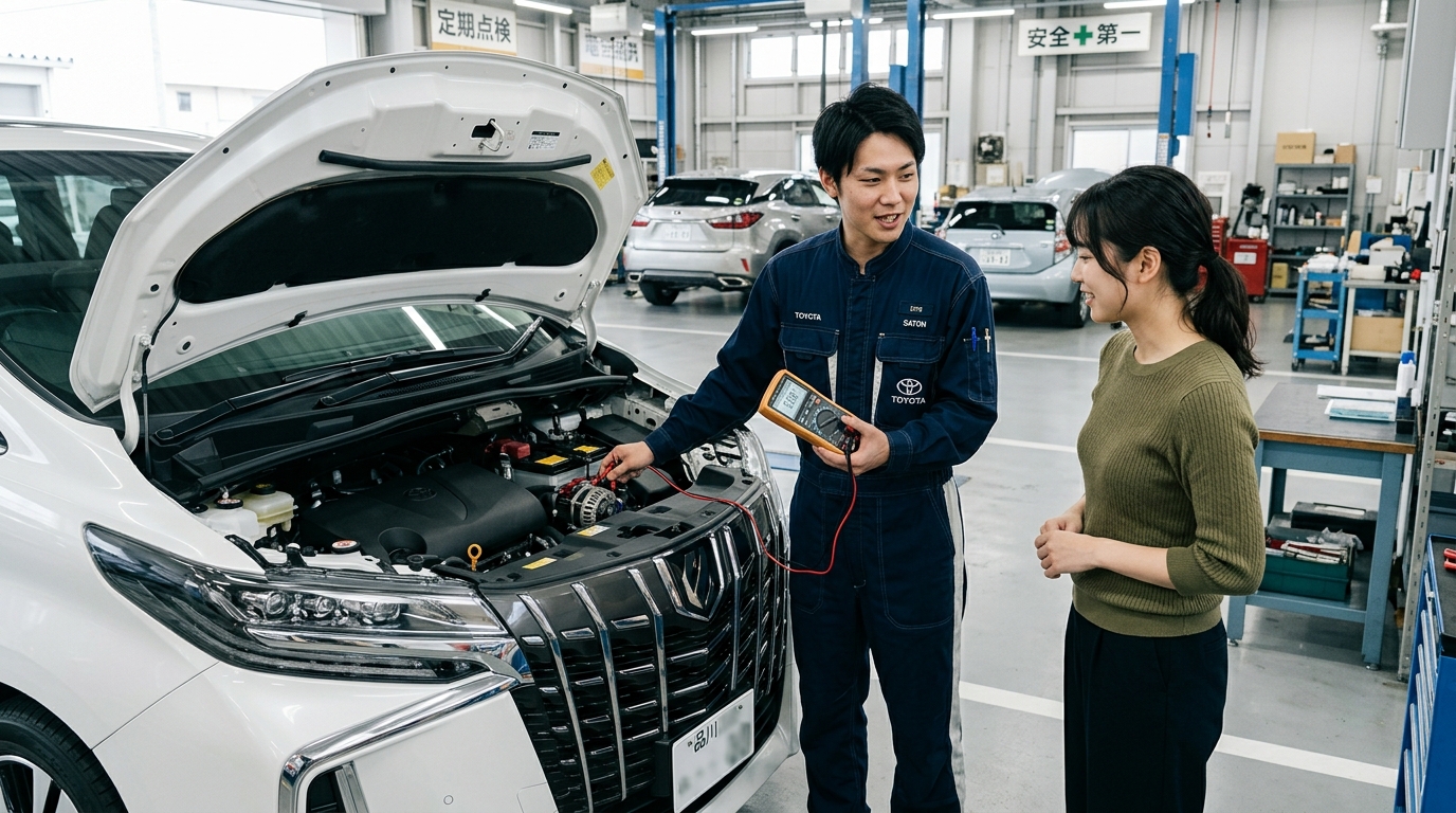 アルファードのオルタネーター寿命は何キロ?前兆と交換費用