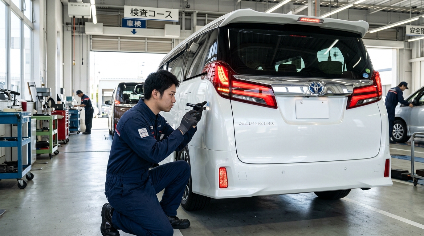 アルファードのテールランプとリフレクター車検基準 アルファードのテールランプとリフレクター車検基準